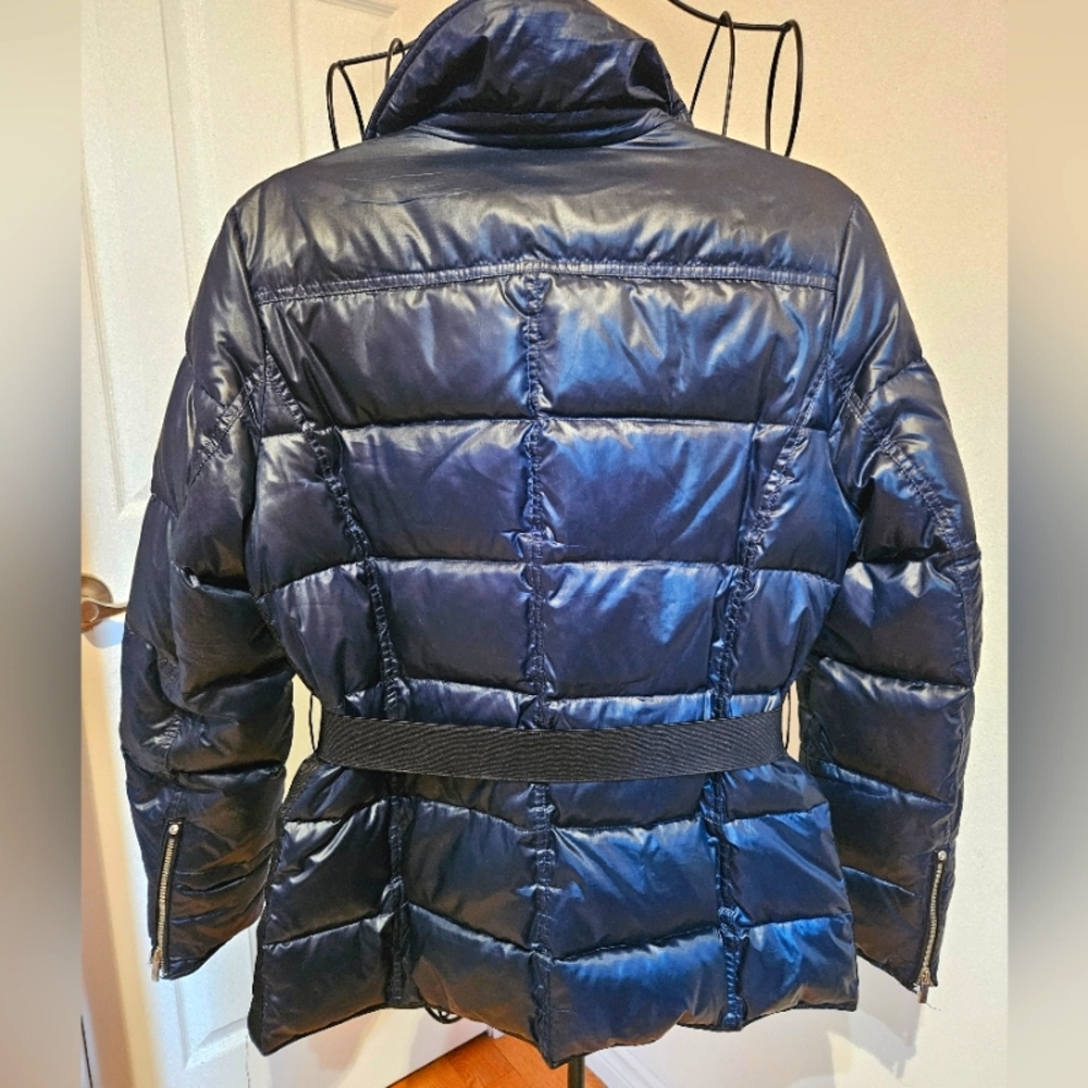 Navy Puffer Jacket - Picture 2 of 3